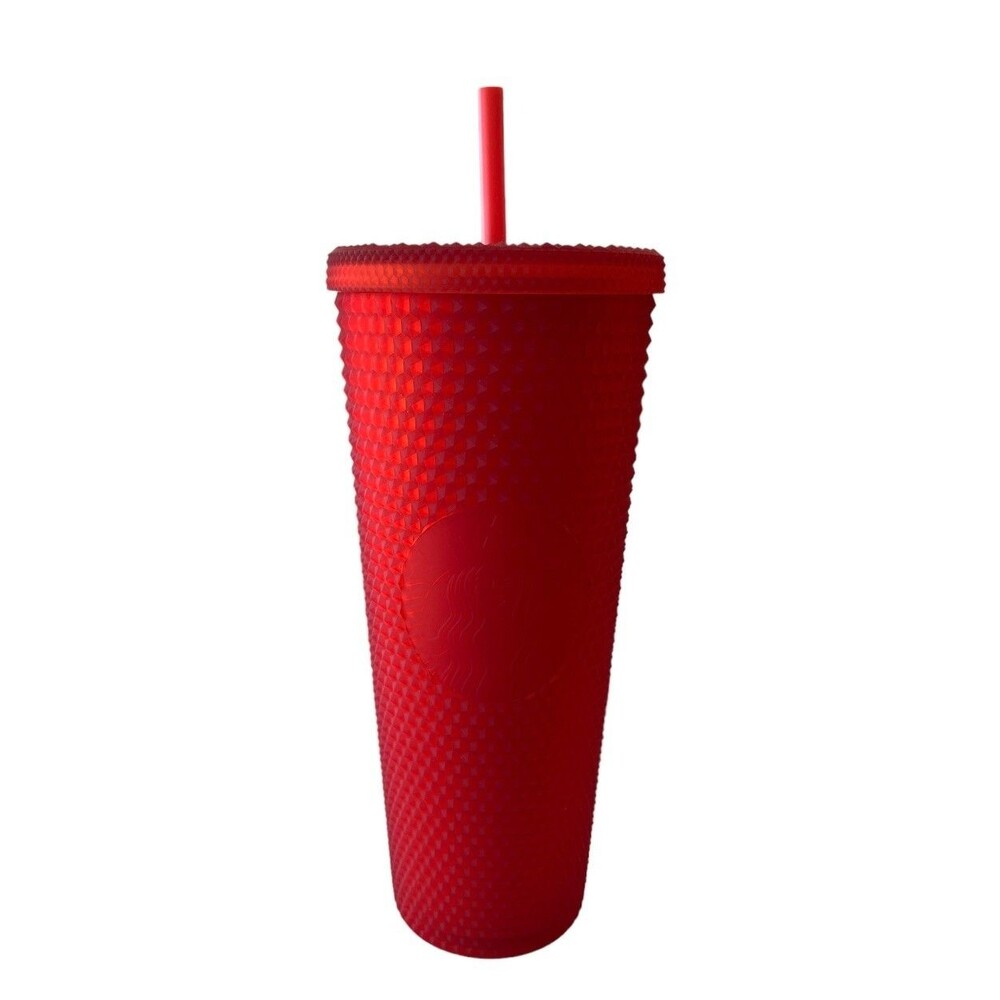 Starbucks 2020 Matte Red Studded Holiday Tumbler 24 Oz New